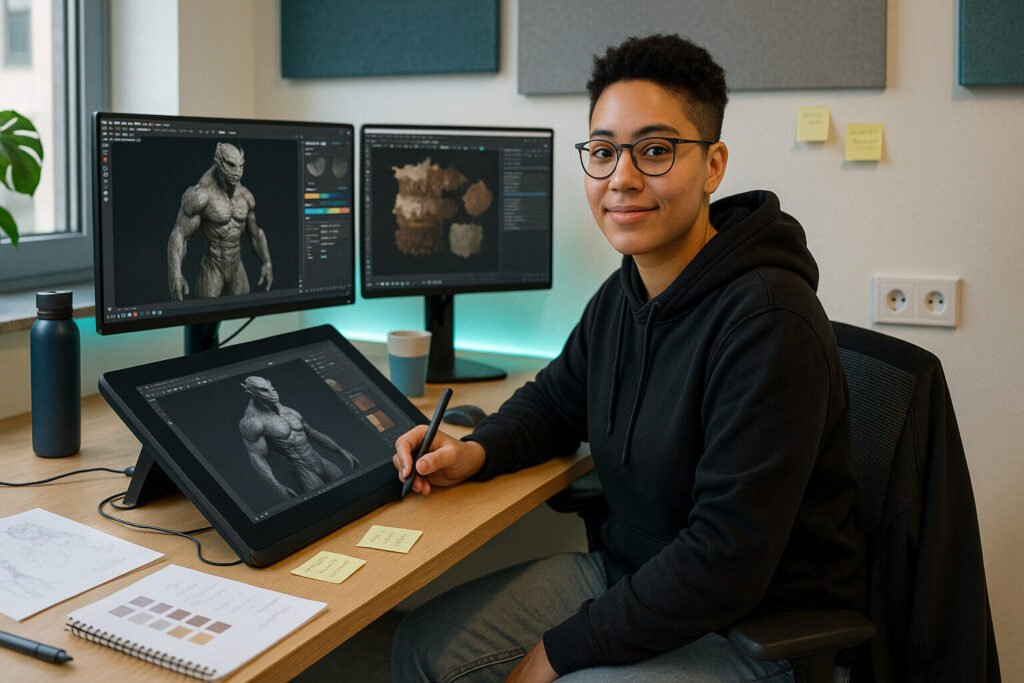 Artiste de jeu : Créer des mondes visuels en Allemagne