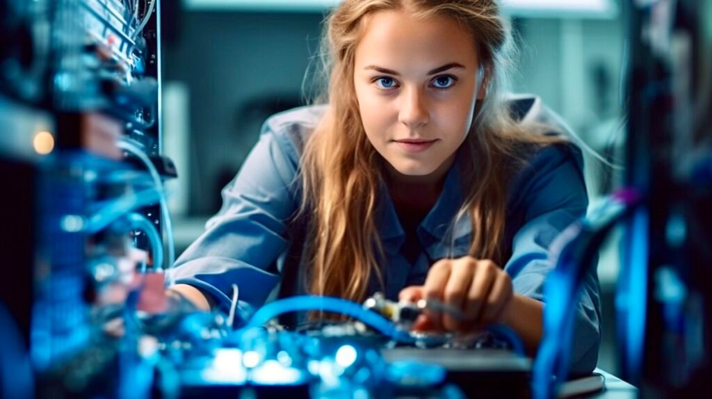 Électricienne en systèmes informatiques en Allemagne