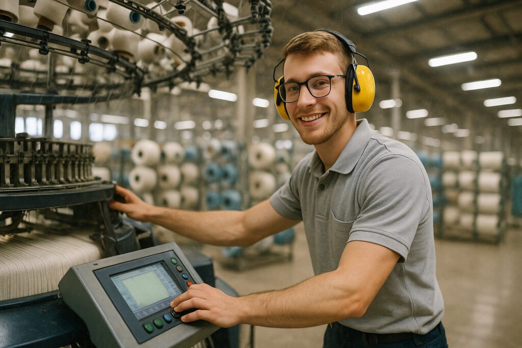 Formation de mécanicien de production textile en Allemagne