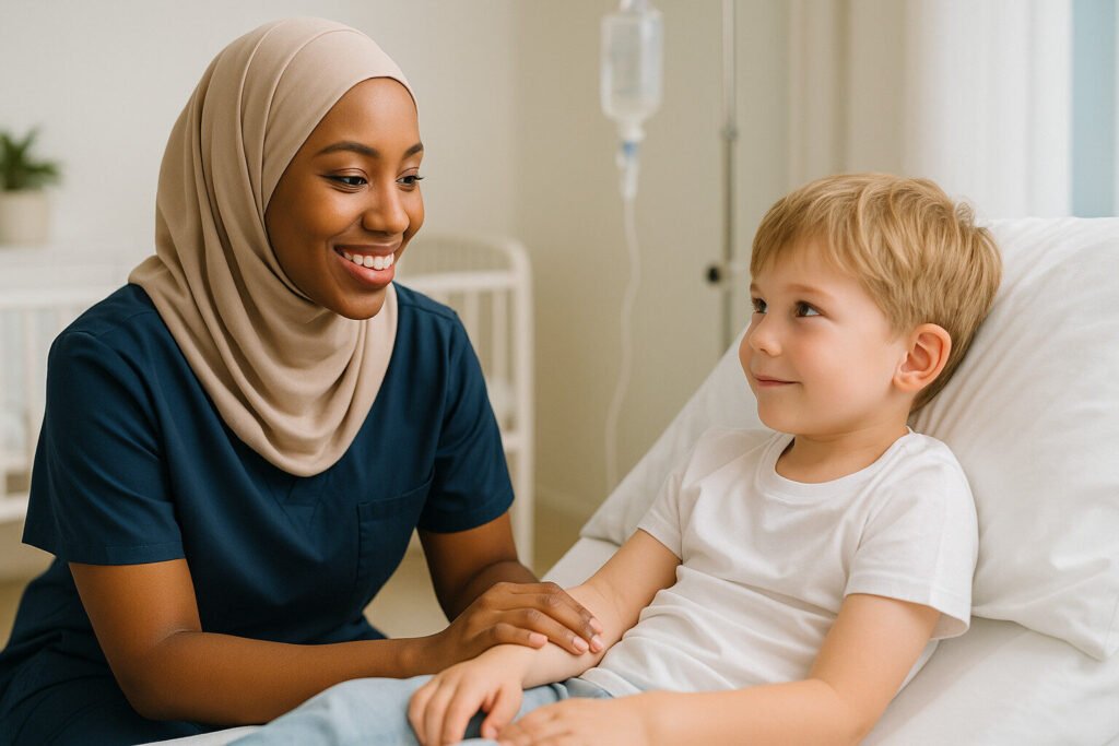 Formation professionnelle duale en tant qu'infirmier/infirmière de santé et pédiatrique en Allemagne